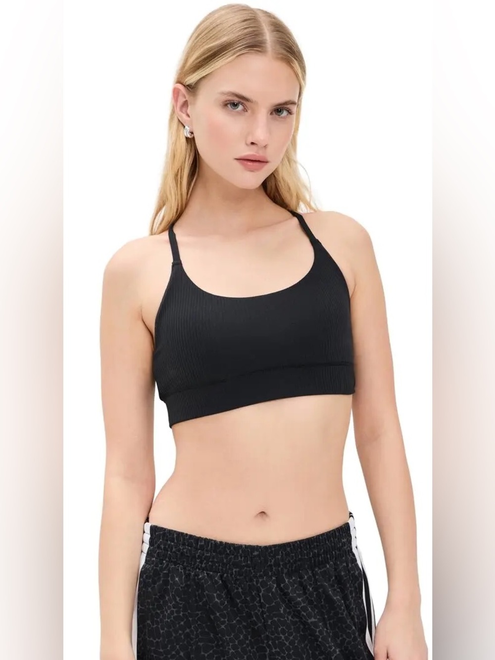 Tone it Up Women's Black Strappy Performance Sports Bra Yoga - Size L